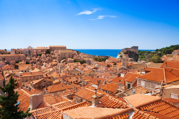 Red rile roofs of Dubrovnik