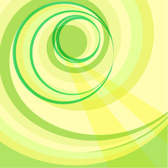 abstract spiral background yellow and green