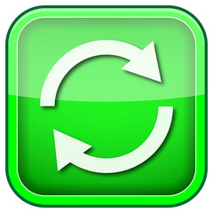 Green square shiny icon