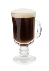 cup of coffee isolated on white