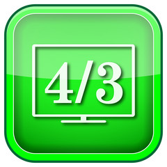 Green square shiny icon