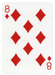 Playing Card - Eight of Diamonds