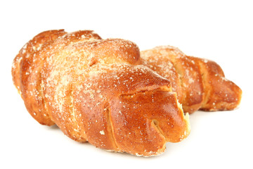 Tasty bun, isolated on white