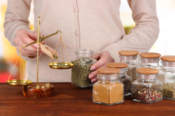 Sale of different spices