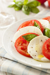 Homemade Organic Caprese Salad