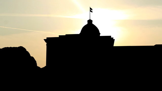 Alabama First Confederate Capitol sunrise