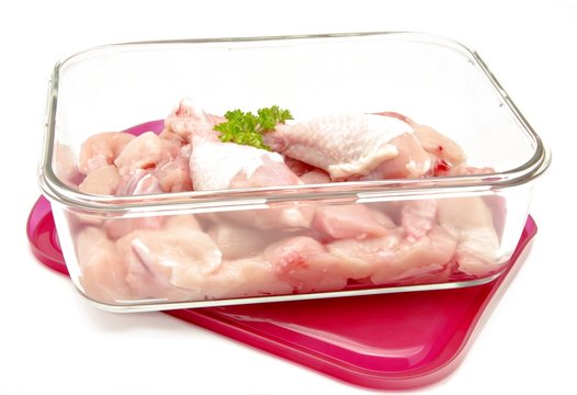 Carne de pollo cruda