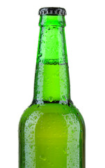 Bottle of beer isolated on white