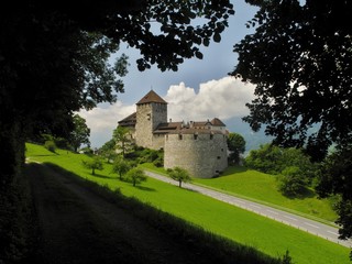 Fototapeta na wymiar Vaduz castle - is the residence of the Prince of Liechtenstein