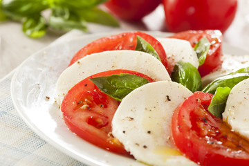 Homemade Organic Caprese Salad