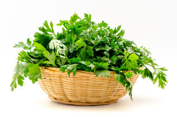 Naklejka premium Parsley isolated on a white background
