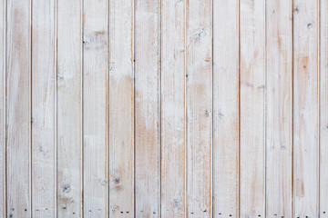Vintage white wood planks background