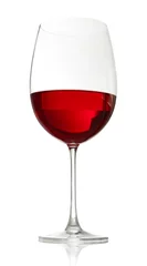 Fotobehang Glass of wine isolated on white © Africa Studio