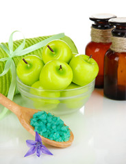 Aroma candles isolated on white