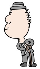 Cartoon grandfather