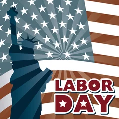 Washable wall murals Doodle labor day