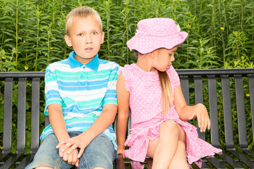 Fototapeta premium Kids in a Park