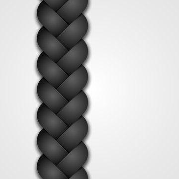 Black Seamless Braid