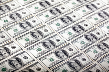 Carpet of Franklins - Diagonally Upside Down