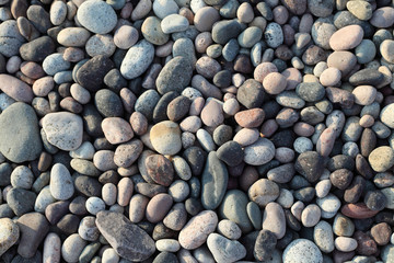 Pebbles at a beach