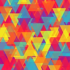 Foto auf Acrylglas Zickzack Vektor des abstrakten Dreieckhintergrundes