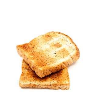 Toasted bread for breakfast.