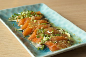 fresh salmon/japanese cuisine