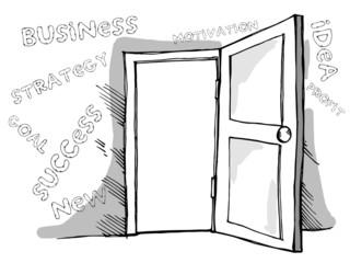 Business door