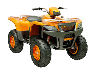 Quad bike isolated © Supertrooper