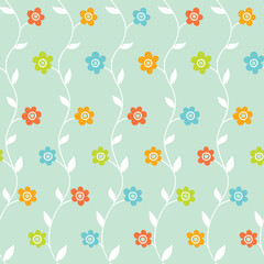Fototapeta premium Floral seamless pattern
