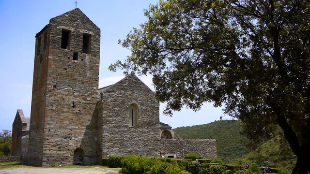 Old priory. Prieure de Serrabonne, France