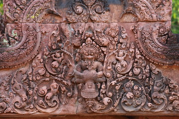Bas-relief at Banteay srei