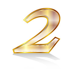 ２　数字　エンブレム