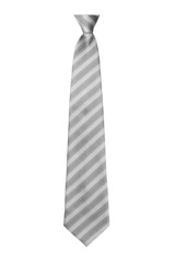grey ties isolated on white background
