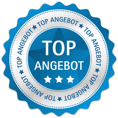 Button Siegel Top Angebot blau