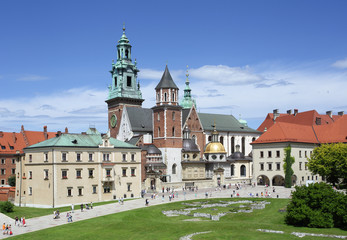 widok na Zamek Królewski-Wawel-Kraków - obrazy, fototapety, plakaty