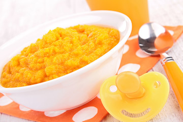 baby food, carrot puree
