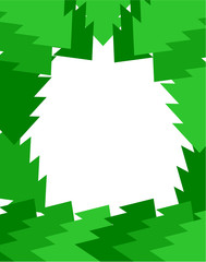 Christmas tree frame