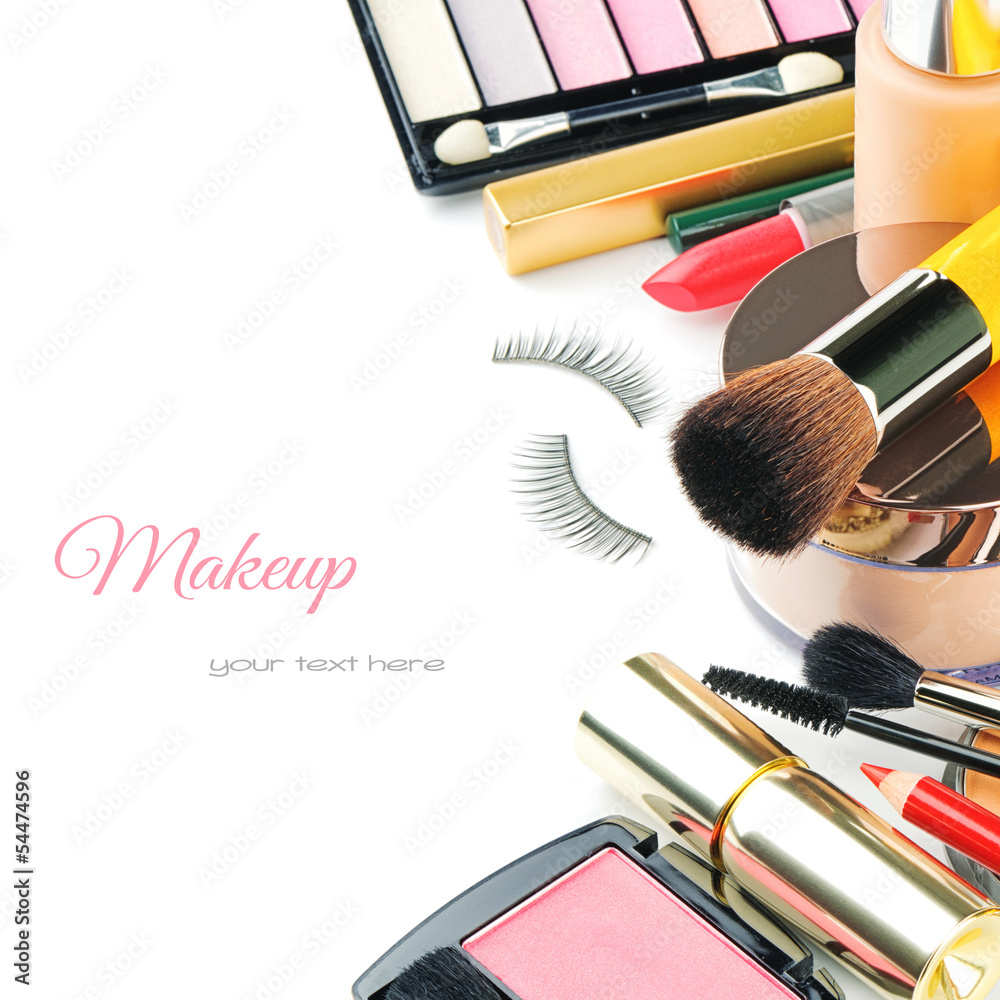 Wall mural Colorful makeup products