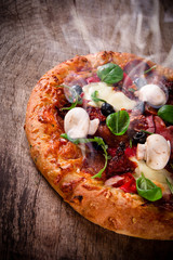 Delicious italian pizza
