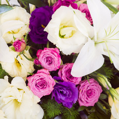 wedding bouquet with rose