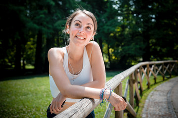 beautiful woman fitness running