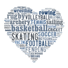 Sports word cloud