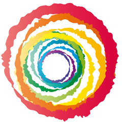 Chakra - Wirbel - Energiewirbel - Logo für Motivation und Erfolg, Achtsamkeit und Kreativität, vektor, isoliert