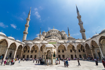 Sultan Ahmed Mosque  in Istanbul, Turkey.