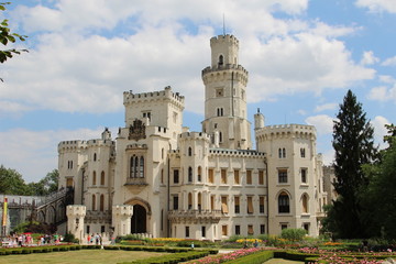 Fototapeta na wymiar Hluboka zamek w Czechach