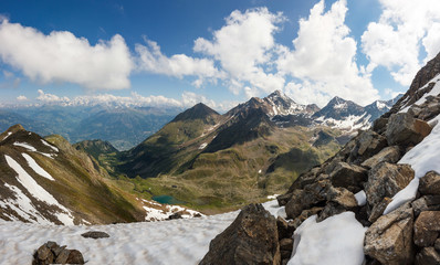 Veduta panoramica in montagna