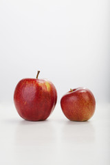 red apple isolated on white