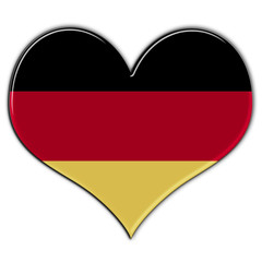 Coração com a bandeira da Alemanha
