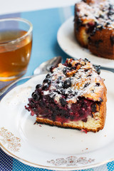 Homemade berry cake